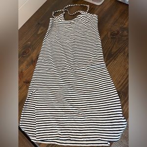 JCrew striped cotton dress small